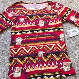 LuLaRoe Christmas M Gigi Top ugly sweater
